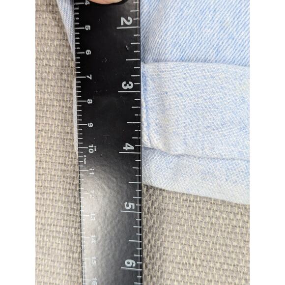 Vintage Riders Denim Jeans Shorts Size 14M High Waisted USA -0925F144 - Picture 6 of 7